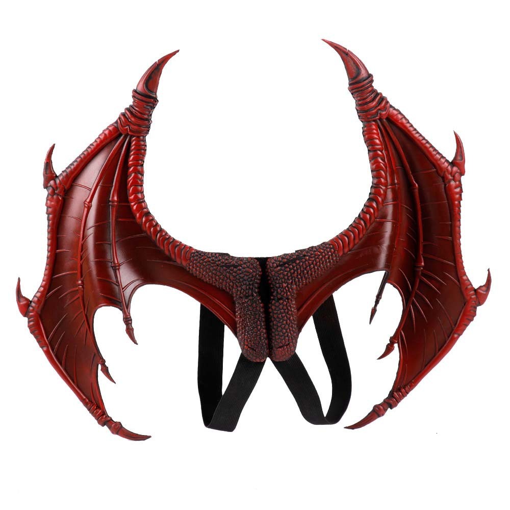 

Halloween Mardi Gras Carnival Chilen Costume Devil Cosplay Agon Wings, Black foam single wing