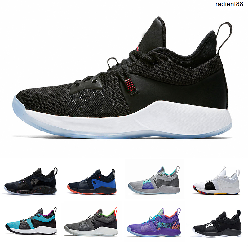

Hot Taurus Paul George PG 2 Basketball Shoes For Mens Black White Red Blue Grey Orange PG2S Outdoor Sports Sneaker Size 40-46, Hot punch