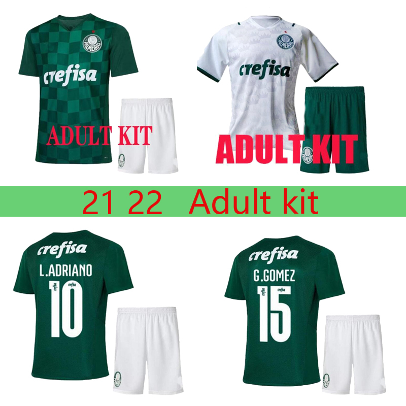 

adult kit 21 22 Palmeiras soccer jersey G.GOMEZ G.VERON L.ADRIANO RAMIRES DUDU 2021 camisas HOME away MEN SETS football shirt, Black