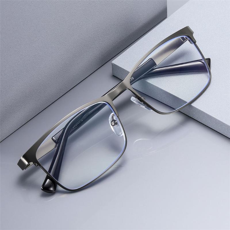 

Sunglasses Men Business Reading Glasses Classic Metal Frame Anti Blue Light Presbyopic Eye Prorection Eyewear Vision Care +1.0~+4.0