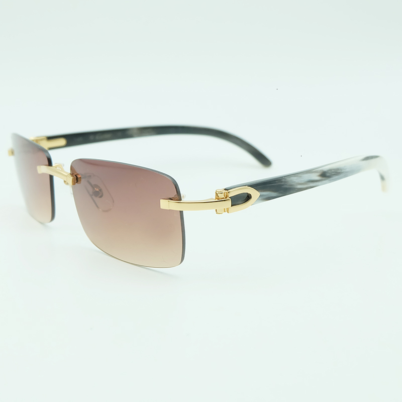 

Sunglasses Real Buffalo Horn Glass Random White Buff's Square Women Carter Sunglass Shades Fill Recipeoyuh