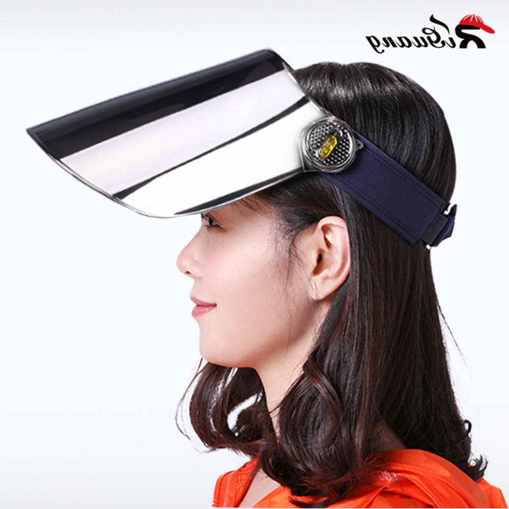 

Sunshade hat for women's face, sun protection and UV, Blue;gray