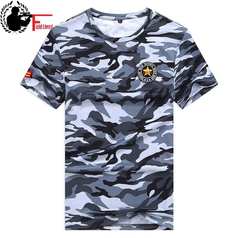 

Military Camouflage Quickly Dry Men's T-shirt Big Size Plus Large 6XL 7XL 8XL Male Tshirt Summer Short Sleeves Camo Army T Shirt 210518, 1ld813 as picture 2