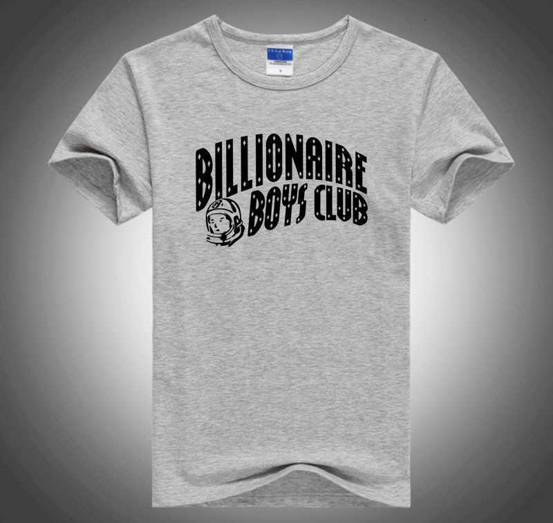 

American TV series Billionaire Boys Club same fashion brand men' cotton round neck printed T-shirt summer newQVB105K4, Yellow + white