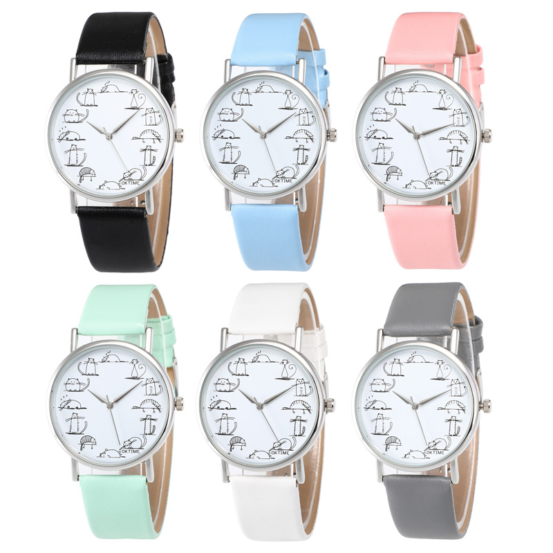 

Simple belt multicolor student quartz watch Wristwatches ZBNSYD00648