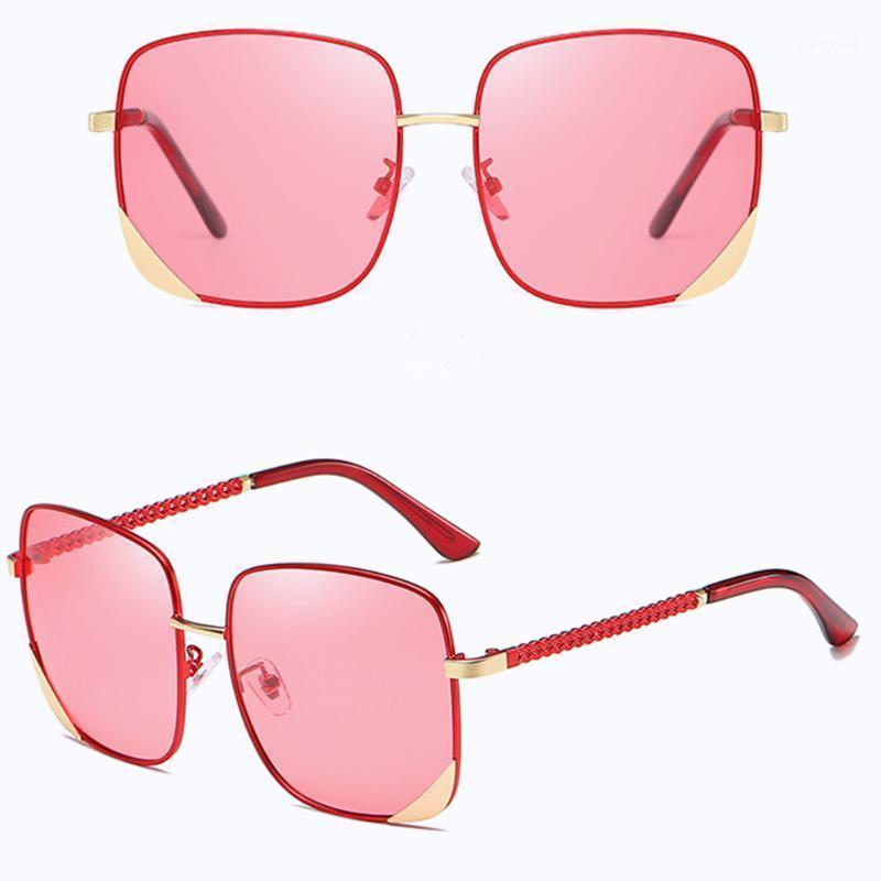 

Sunglasses YECKPOWO For Women Square Elegant Glasses Brand Designer Fashion Shades Sun Polarized Eyewear Feminine Oculos1