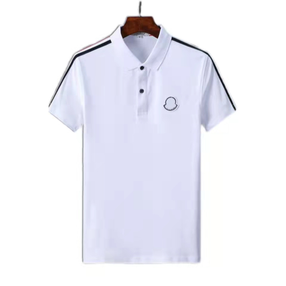 

2021Mens Designers Polo Shirts Casual Stylist Clothes Short Sleeve Fashion Men Summer T Shirt Size M-3XL#HSC28, White;black