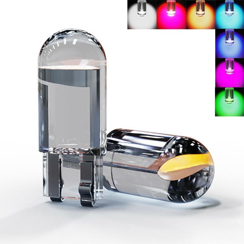 

Emergency Lights 2 PCS T10 W5W 194 Super Bright LED Car Parking Auto Wedge Turn Side Bulbs Interior Reading Dome Lamp 7 Color