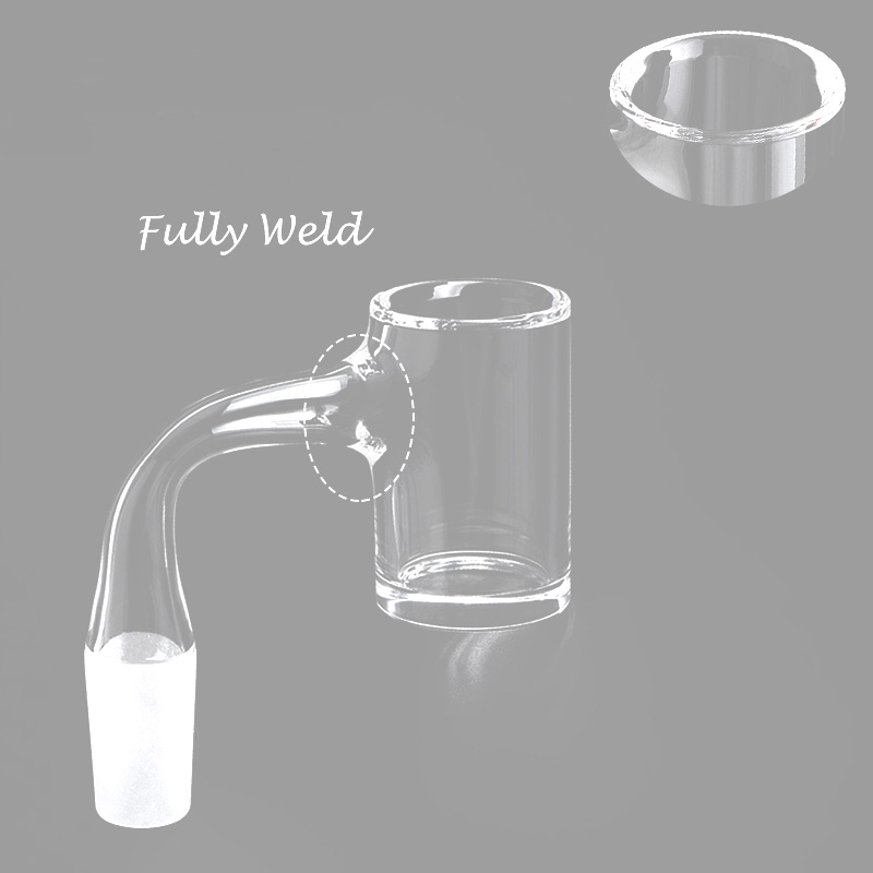 

2021 Smoking Accessories Fully Weld Beveled Edge Quartz Banger Nails With Male Female All-In-One Frosted Joints Suitfor Glass Bongs Dab Rigs