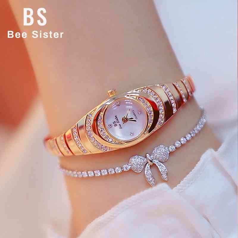 

Women Watches Luxury Brand Dress Casual Quartz Small Dial Ladies Wrist Rose Gold For 210616