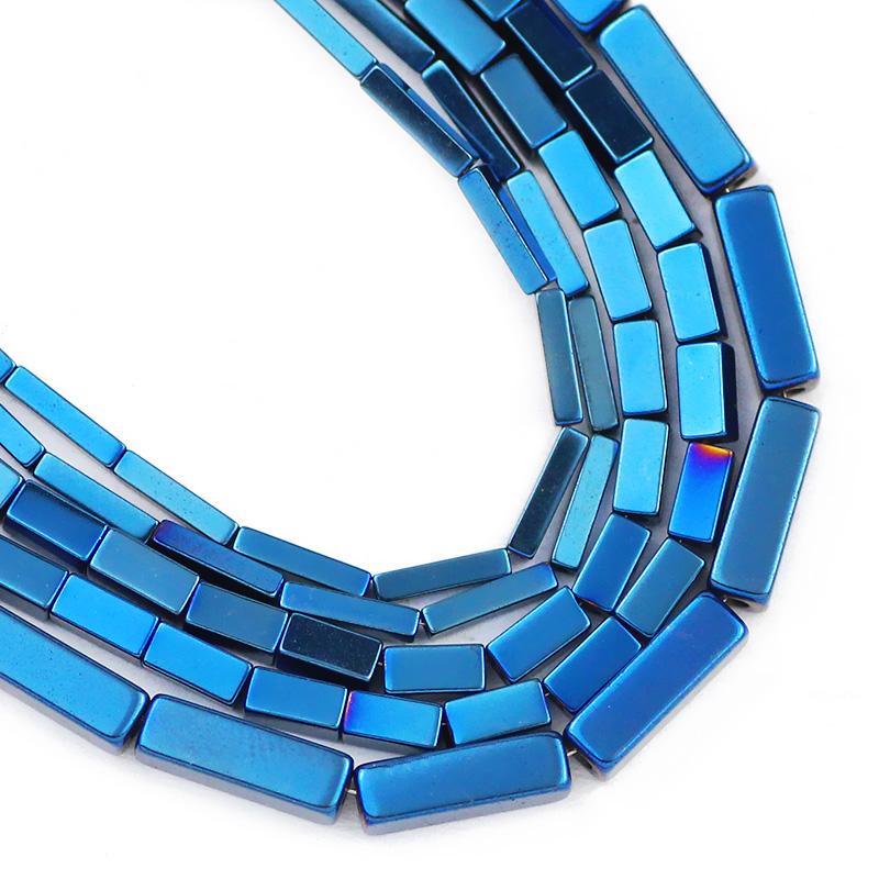 

Other 4/6/9MM Blue Rectangle Cuboid Square Hematite Natural Stone Spacer Loose Beads For Jewelry Making Diy Bracelet Necklace Findings