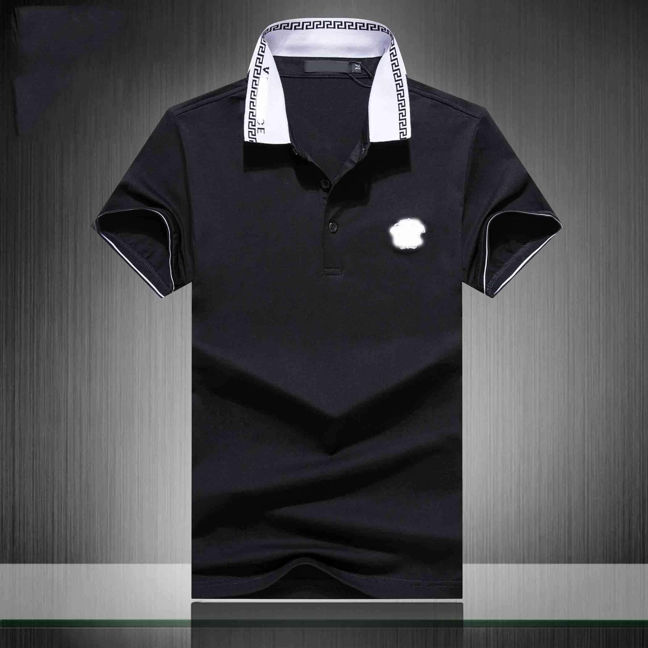 

2021 Italy designer stripepolo shirt t shirts LuxuryS floral embroidery mens High street fashion horseT-shirt letter Tops M-3XL, White;black