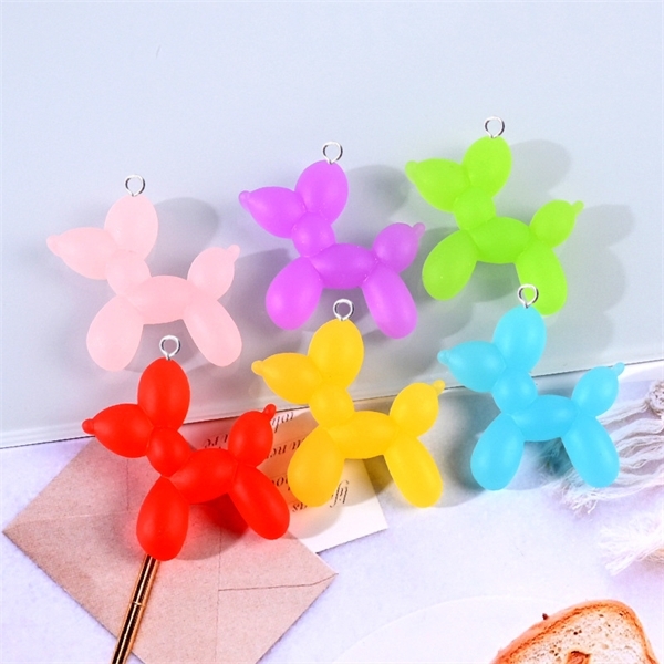 

30PC New Lovely Animal Balloon Dog Resin Jewelry Making DIY Earrings Bracelet Keychain Decoration Cute Charms C617 Y1217