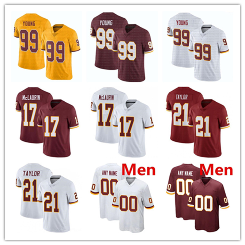

99 Chase Young Custom Men Women Kids Football jersey 17 Terry McLaurin 14 Ryan Fitzpatrick 21 Sean Taylor 24 Antonio Gibson 52 Jamin Davis Landon Collins Sims 4XL 5XL, 2021