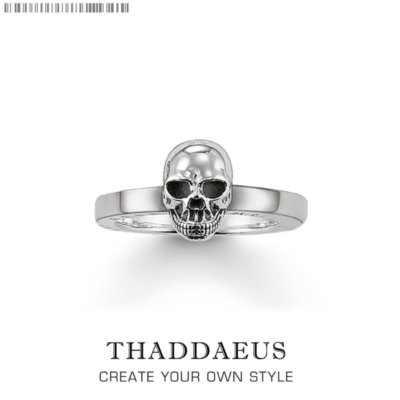 

Cluster Rings Ring Skull ,Europe Rebel Steet Fashion Good Jewerly For Tms Women,2021 Brand Gift In 925 Sterling Silver,Super Deals, Golden;silver
