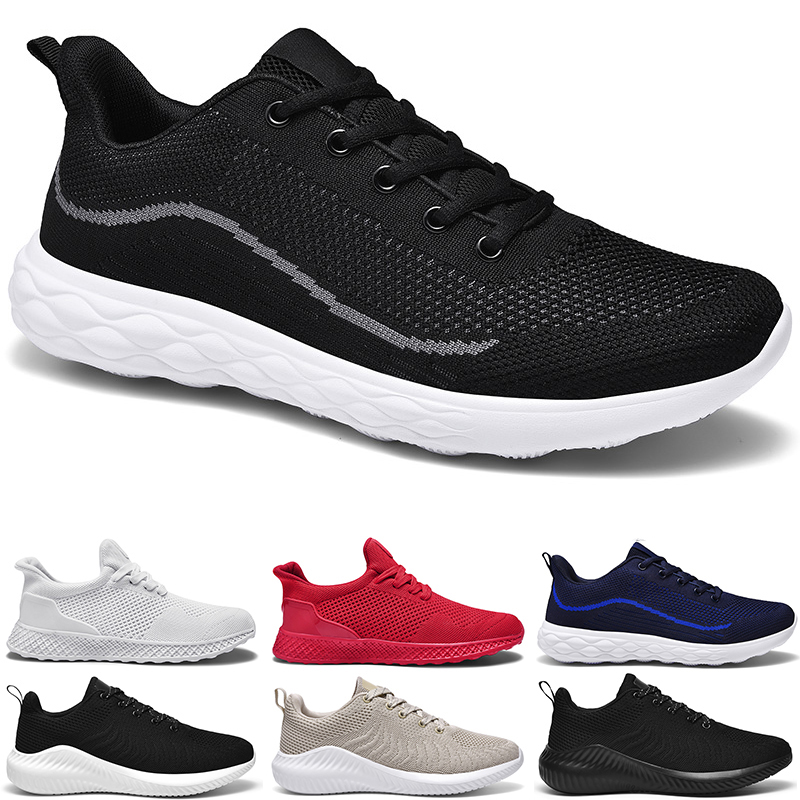 

men running shoes fashion classic black white mesh sneaker breathable outdoor soft jogging walking tennis shoe sports sneakers, Color 6