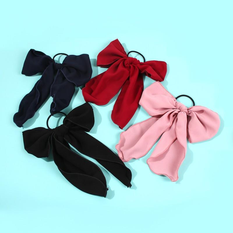

Hair Clips & Barrettes Lalynnly Sweet Bow Ropes Tie Women Girls Jewelry Elastic Pure Color Black Styling Accessories Gifts F14631, Golden;silver
