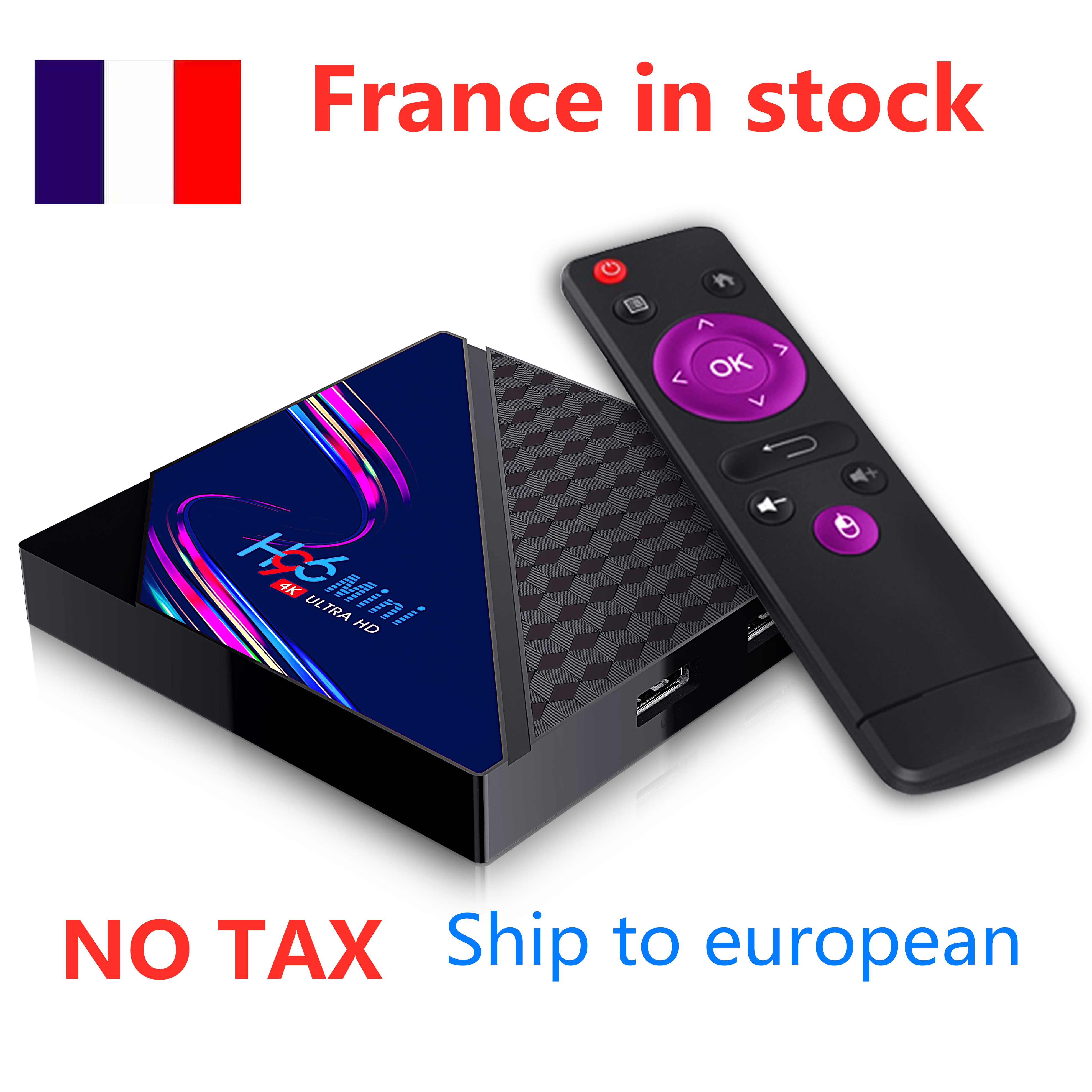 

Ship from france 10pcs lot H96 MINI V8 Android 10.0 TV Box RK3228A 1G 8G 2G 16G Media Player 2.4G WiFi