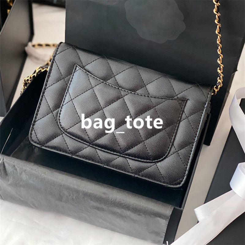 

Fashion Shoulder Bags With Chain Womens Handbags Classic Women Handbag Crossbody Bag Black Lady Genuine Leather Purse Wallet