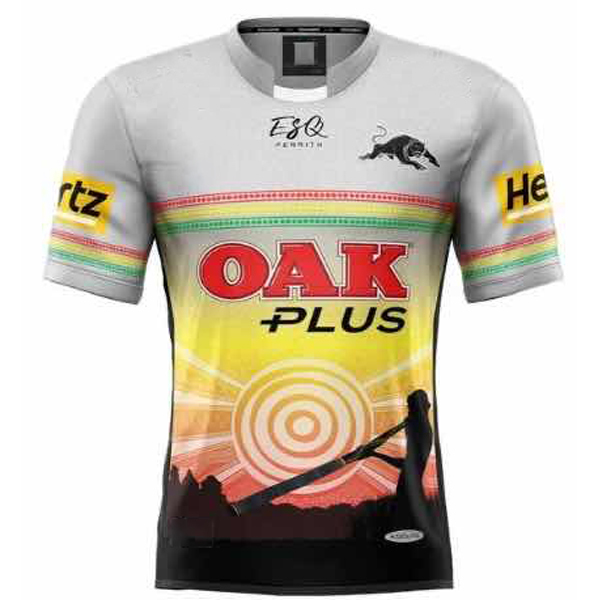 

2021 Penrith Panthers Indigenous Rugby Jerseys 2020 2021 Home Jersey National Rugby League rugby Australia NRL shirts Size S-5XL, Black;gray