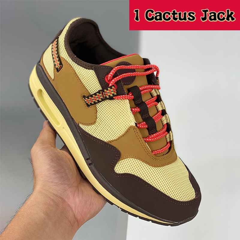 

With Box 1 X Cactus Jack Baroque Brown Men running Shoes top quality Designer sneakers luxury mens women trainers US 5.5-12, Bubble wrap packaging