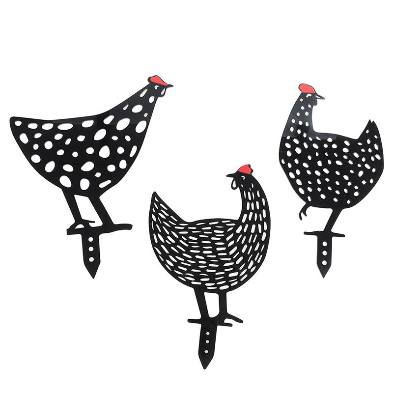 

Plastic Hen Yard Decor Gift Support Chicken Garden Decoration Art For Backyard Lawn Stakes Decorations
