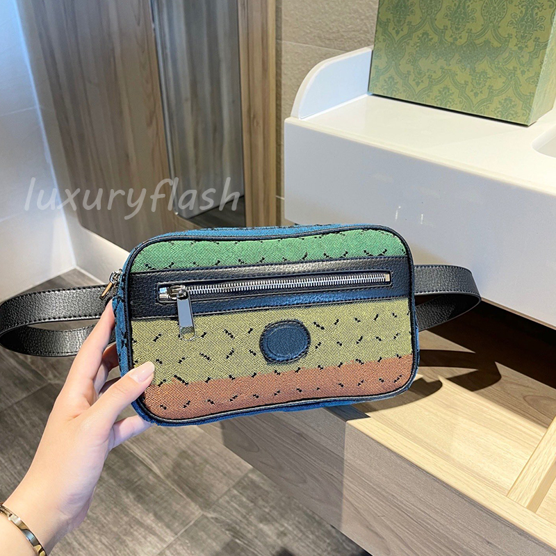 

2021 Latest Multicolor Waist Bag Fashion High Quality European and American Chest Bags Luxurys Designers Men Women Messenger Purse Wholesale, Box(not sale separately)