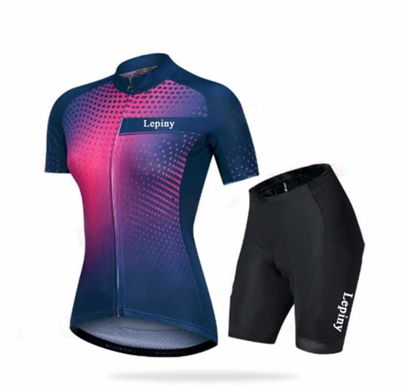 

Racing Sets Lepiny Mountain Bike Women Long Sleeve Clothes DH MTB Offroad Motocross BMX Jerseys, Black;blue