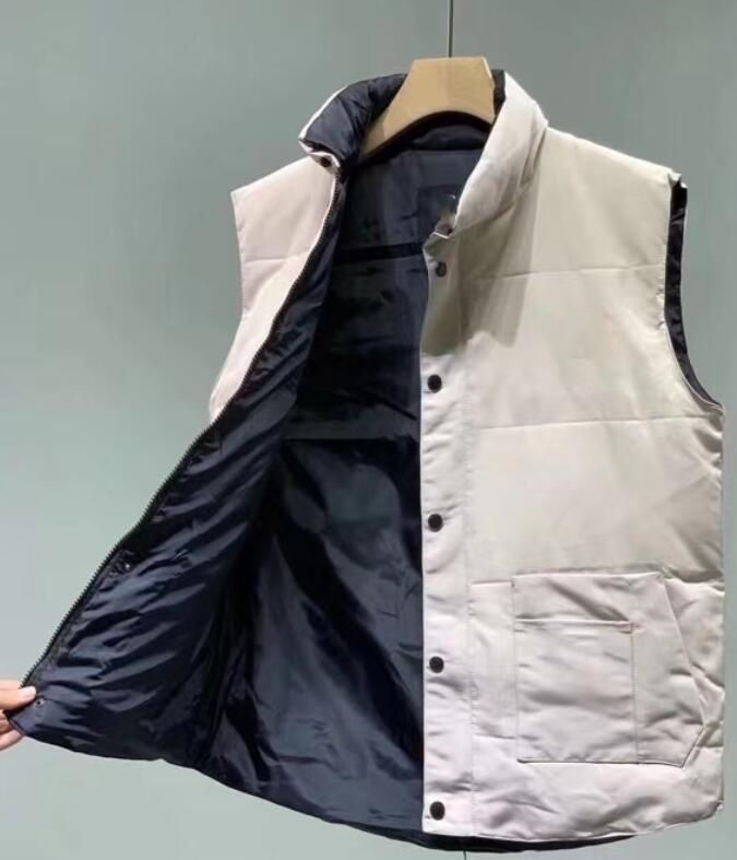 

2021 Brand CANADA USA style Mens Vests freestyle real feather down Winter Fashion vest bodywarmer Advanced Waterproof Fabric, Pink