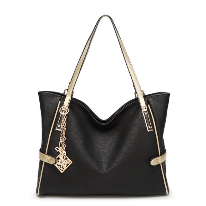 

women leathers shoulder bags elegant lychee handbag large capacity multifunctional leather backpack personalized carved hardware pendant fashion handbags