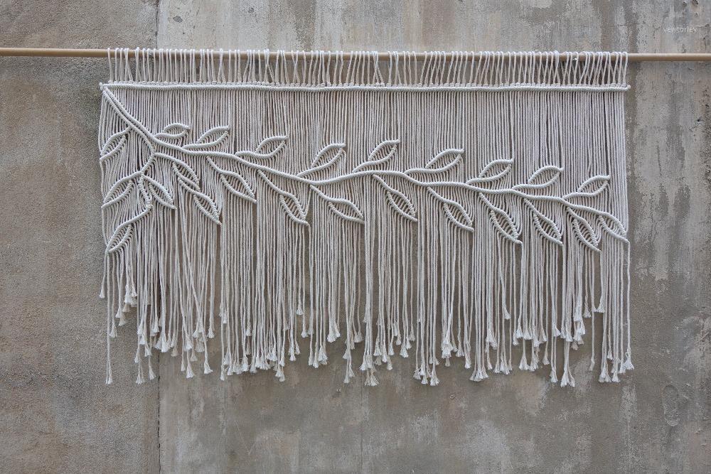 

Party Decoration Macrame Wedding Backdrop Leaves Curtain For Background Decor