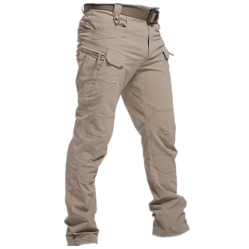 

Men's Pants City Military Tactical Men Combat Army Trousers Many Pockets Waterproof Wear Resistant Casual Cargo, Black