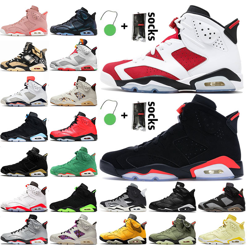 

Top Quality Travis Women Mens Jumpman 6 6s Basketball Shoes Black Infrared 2021 Carmine Hare Tech Chrome Yellow Cactus Jack Trainers Sneakers