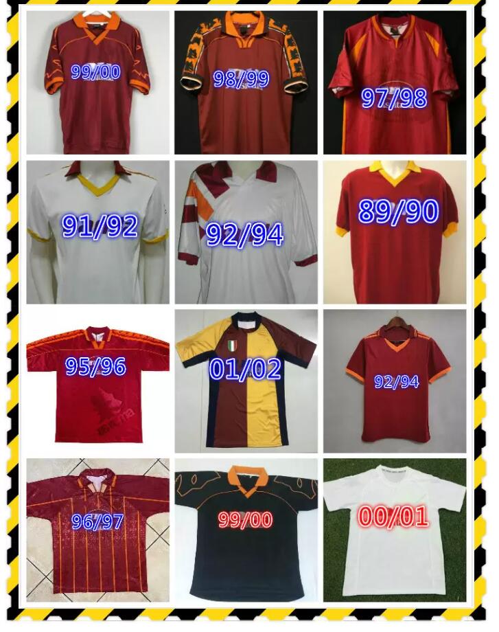 

1996 1997 1998 Retro Rome Soccer Jerseys 00 01 02 89 90 92 94 96 97 98 99 Giannini Totti Batistuta Nakata Nela Vintage Voller Conti Football TOPS Classic, Army green