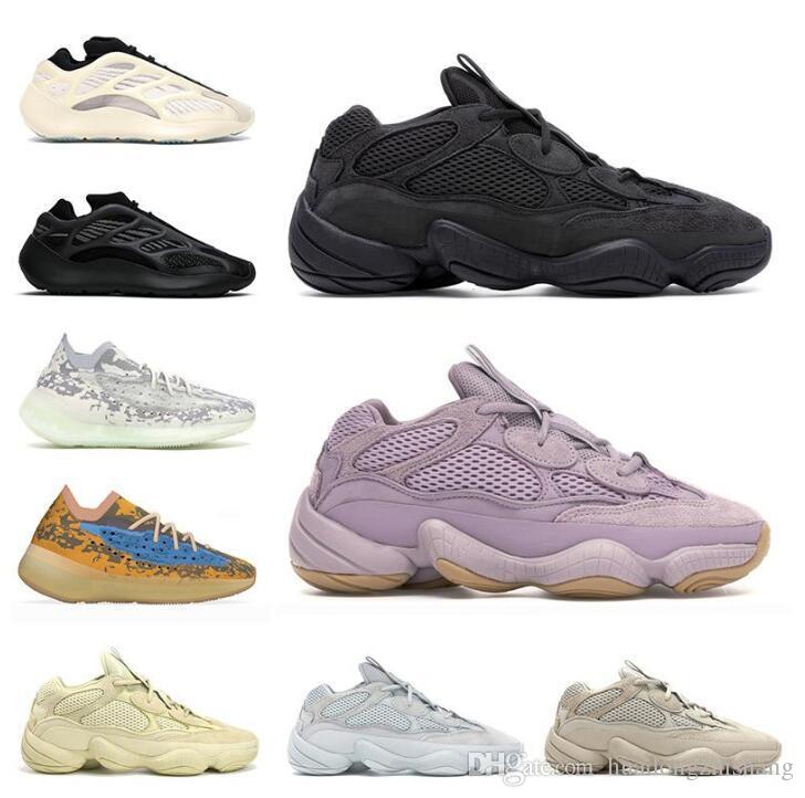 

Soft Vision 500 Stone Bone White Running Shoes Men Women Super Moon Yellow Utility Black Blush Salt 380 Kanye Sports Sneakers With Shoe