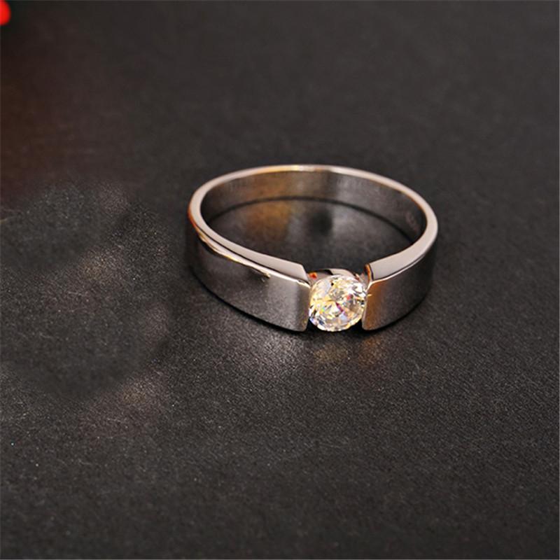 

Cluster Rings Ring For Men Fine Jewelry 100% 925 Sterling-silver-jewelry Bridegroom Wedding Engagement CZ Accessories Gift Man