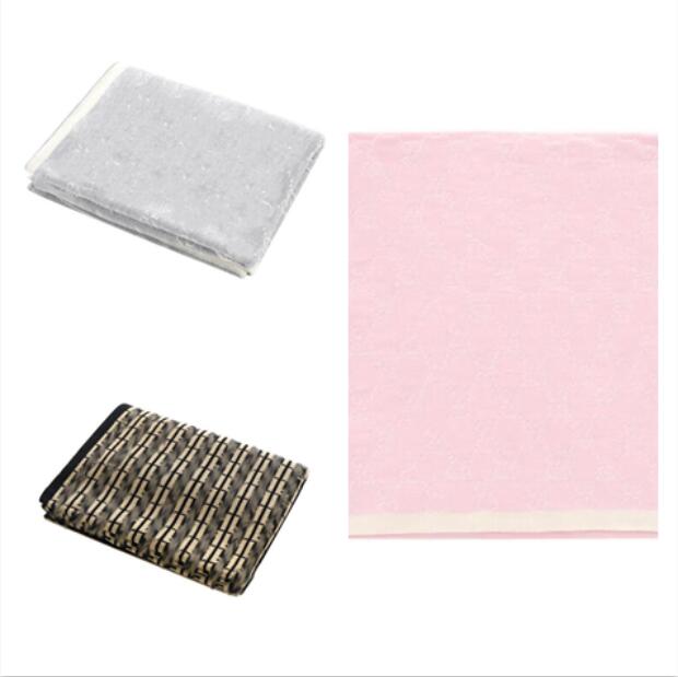 

Lovely Newborn Baby Knitted Blanket Letters Printed Boys Girls Soft 100% Cotton Kids Toddler Infant Fall Winter Blankets Swaddling