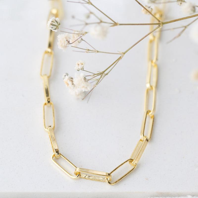 

Chains SPENTA Jewelry Silver Chain Rectangle Necklace 43 Cm Necklace, Paperclip Link