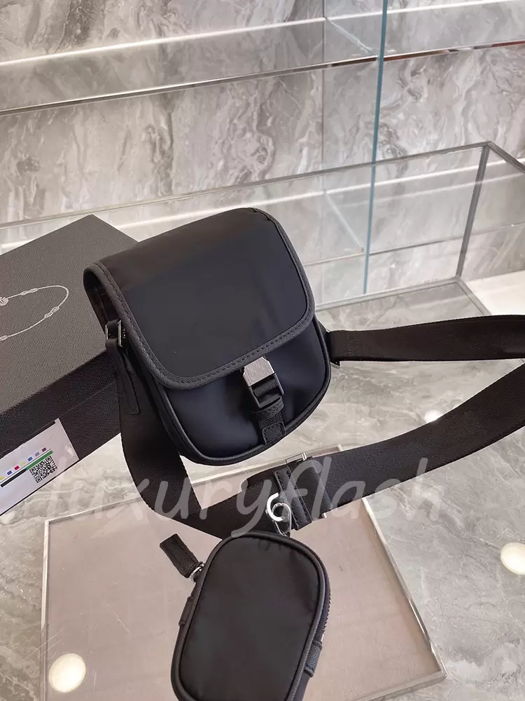 2021 Men Canvas Briefcase Phone Bags Designers Shoulder Bag Top Quality Simple Black All-match Lady Messenger Purses Travel Bussiness-image-730337159