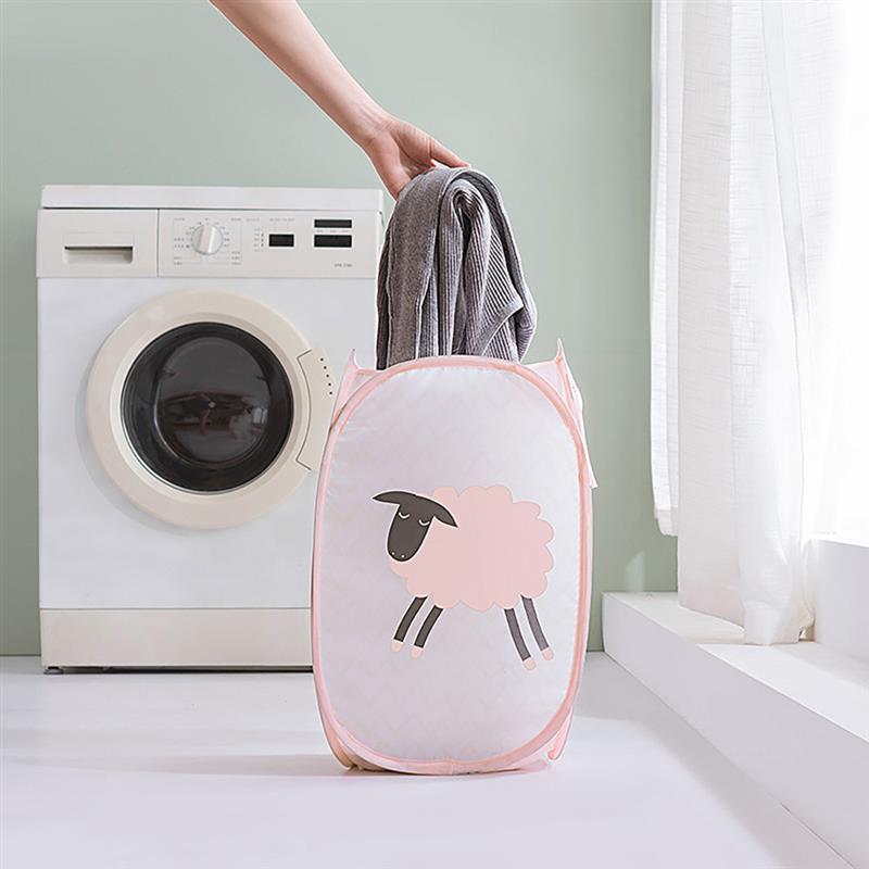 

Buggy Bag Waterproof Storage Household Dirty Laundry Basket Folding Clothing Bucket Clothes Toys Organizer Bags