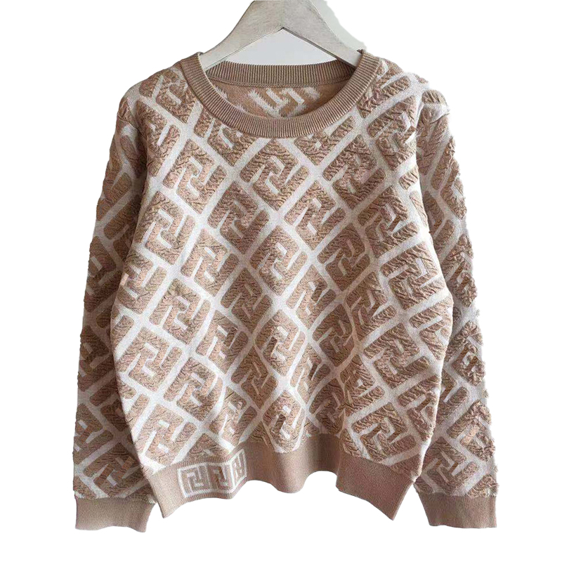 

Sweater Woman Designer Womens Round neck Stripe Sweaters Knit Letter Knitted Long-sleeved Fashion Casual Knitwear Shirts, White;black