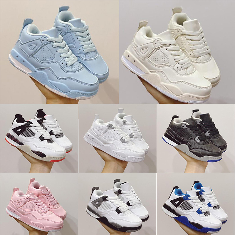 

2021 jumpan 4 4s Kids basketball shoes Top Quality Boys Girls Children Babys sneakers summer Outdoor casual sport running size 28-35, Black
