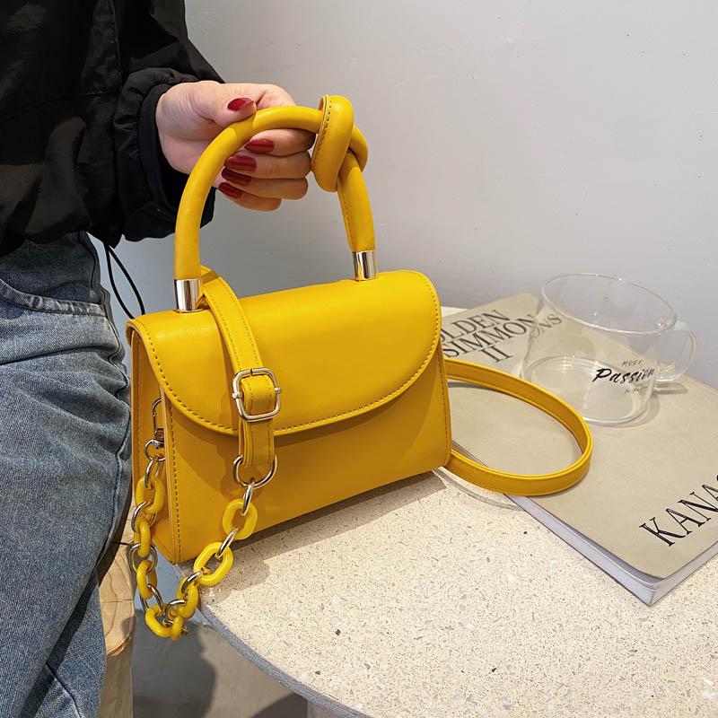 

Simple Solid Color Crossbody Bags For Women 2021 Luxury Designer Quality PU Leather Chains Shoulder Bag Ladies Travel Handbags Cross Body, Black