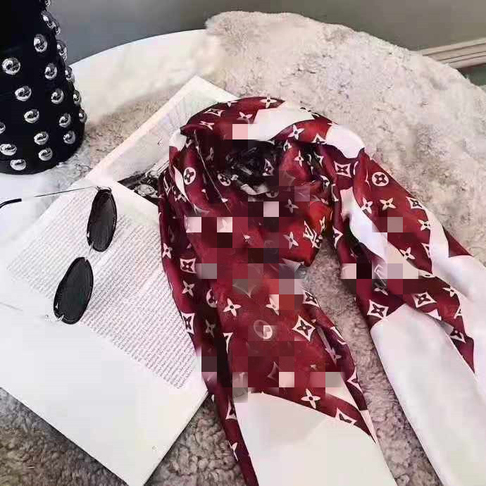 

Designer scarf fashion women's decorative silk brand printed scarf fashion long scarf 180*90cm, Blue;gray