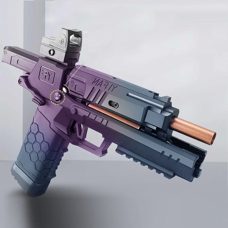 

9844Csnoobs Gecko Launcher Soft Bullet Darts Toy Gun Outdoor Game Airsoft Rifle Air Pistol Pneumatic Shot gun for Boys Chrismas Gift