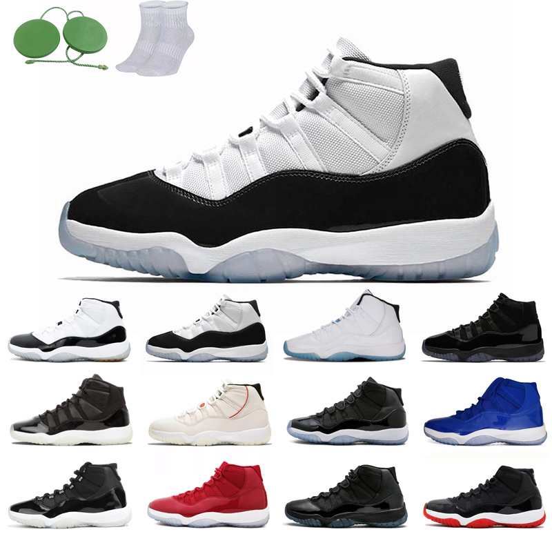 

11s fashion basketball shoes man PRM Heiress Midnight Navy blue 72-10 gym red space jam Platinum Tint Prom Night Legend Concord 45 23 Bred High 25th athletic