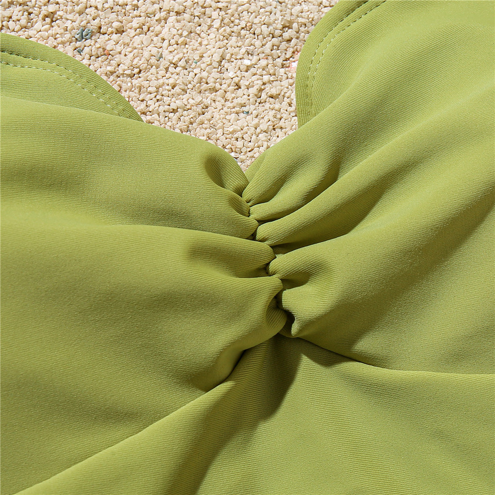 

One Piece Swimsuit 2021 New Solid Swimwear Women Bodysuit Push Up Monokini High Cut Bathing Suit Summer Beach Wear Swimming Suitswimwear Bat