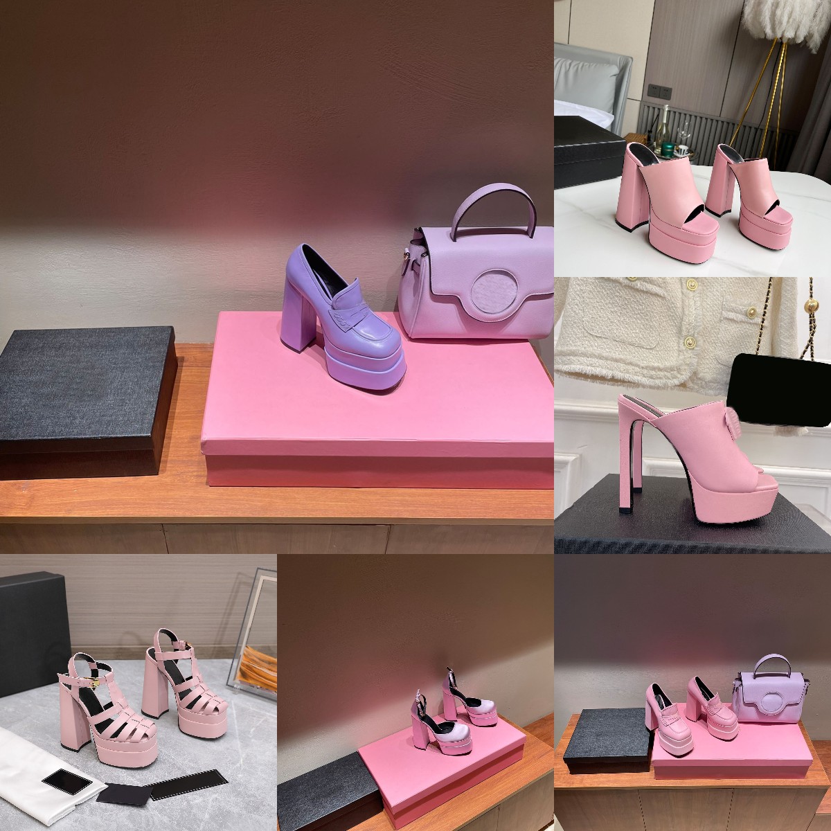 

La Medusa waterproof platform sandals women Muller shoes Medusa aevitas slippers high heels Lasandals intrico outdoor shoe Designer luxury slides, Color 10