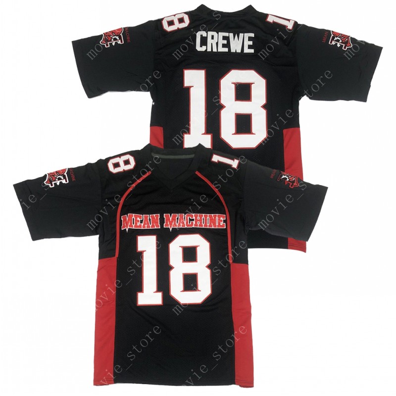 

Men's Mean Machine #18 Paul Crewe The Longest Yard Movie American Football Jersey Stitched, 18
