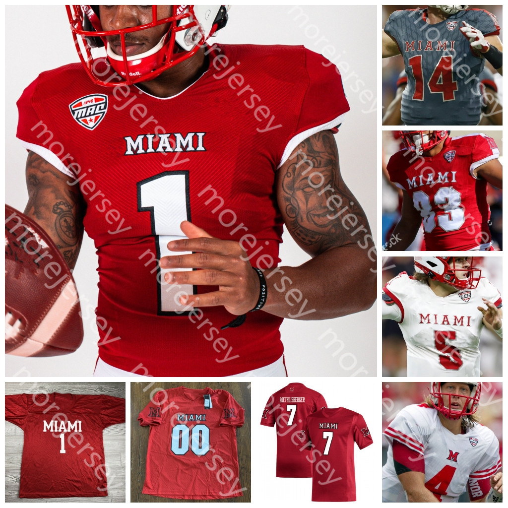 

Miami (OH) RedHawks Football Jersey NCAA College Ben Roethlisberger Brett Gabbert Jaylon Bester Tyre Shelton Jack Sorenson Maye Walker Ivan Pace Jr. Butler, Red v